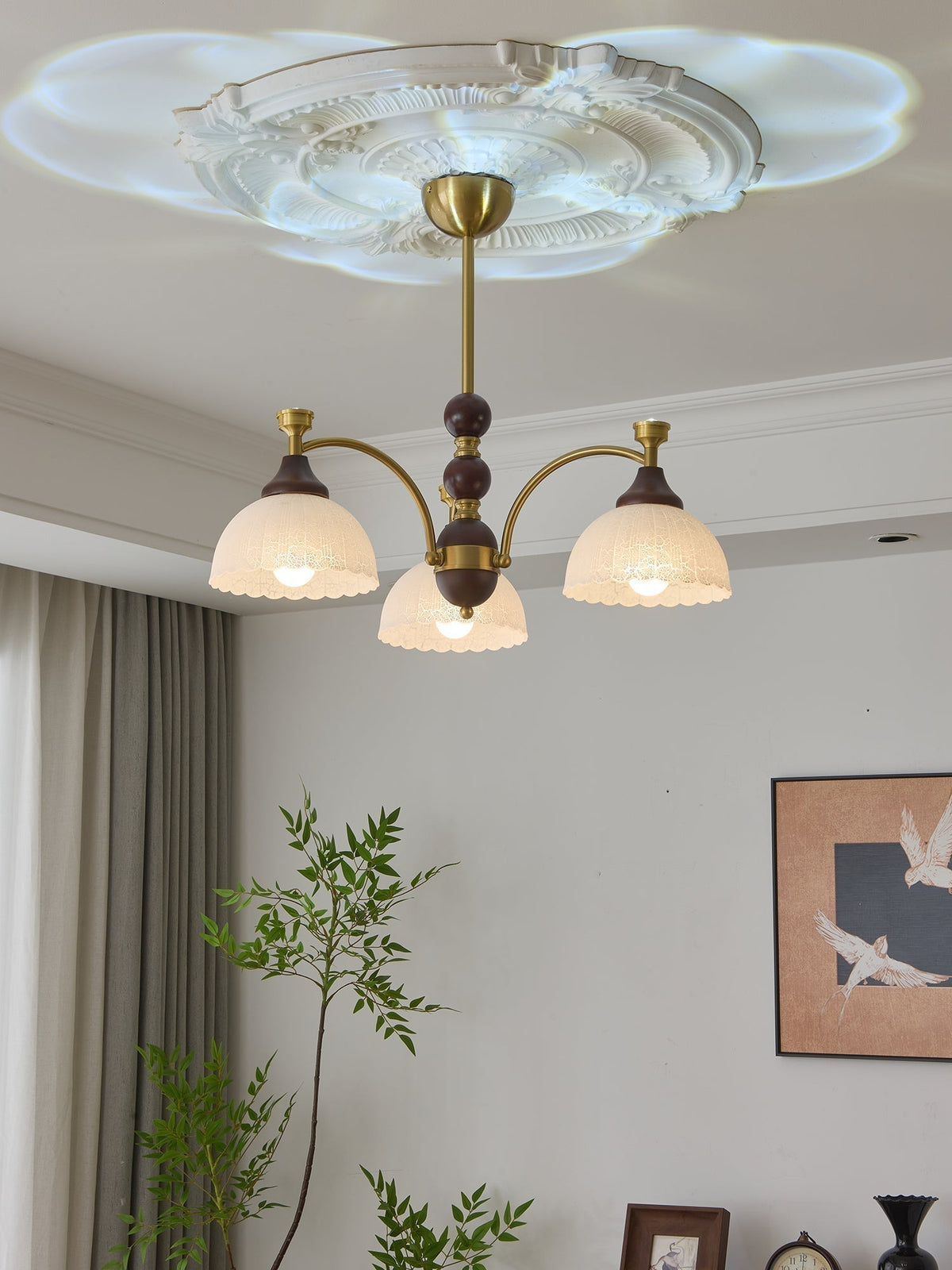 Lustre Corsaire en bois et verre – vue 29