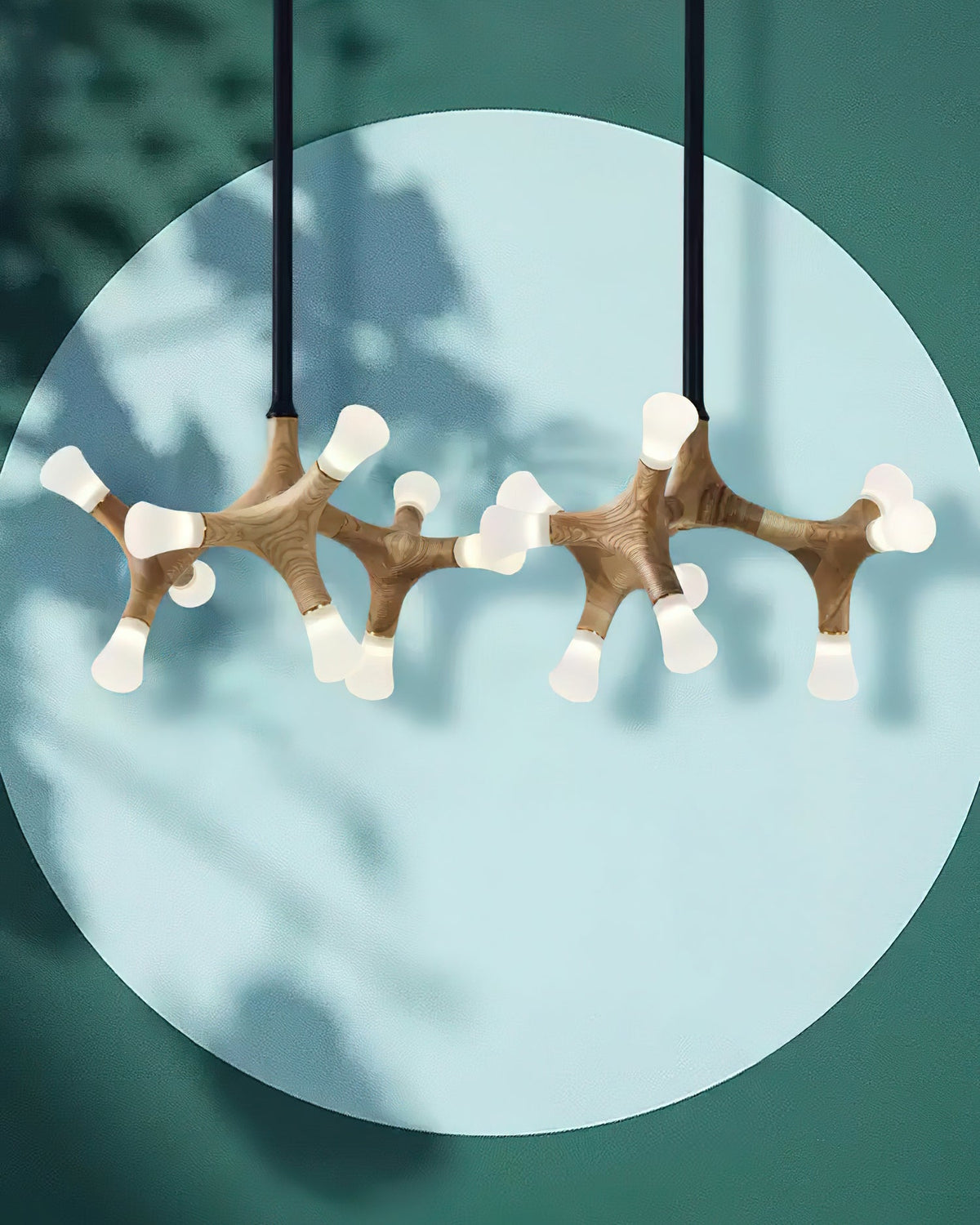 Lustre Sultane en bois et métal – vue 18