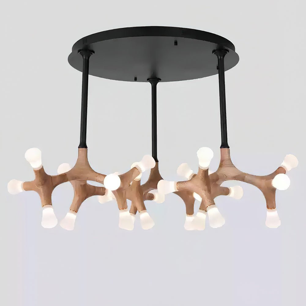 Lustre Sultane en bois et métal – vue 43