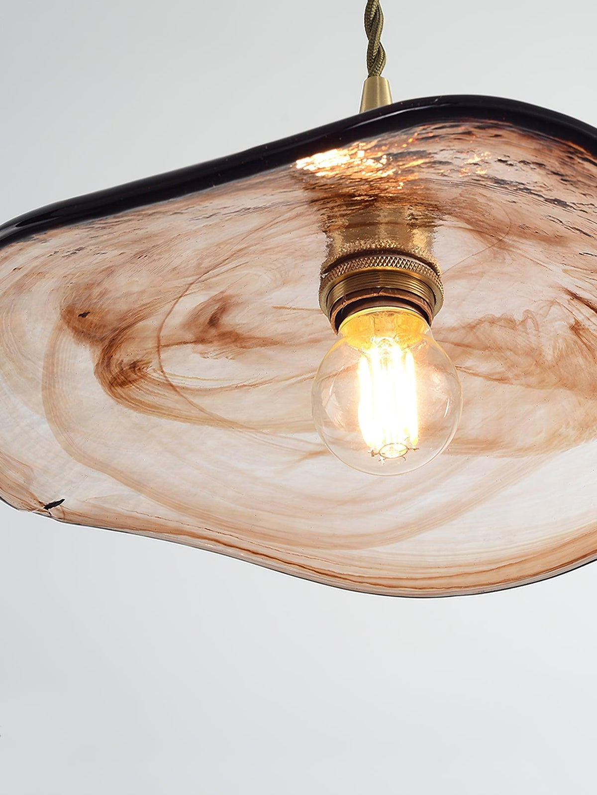 Suspension Aquilon en verre et laiton – vue 22