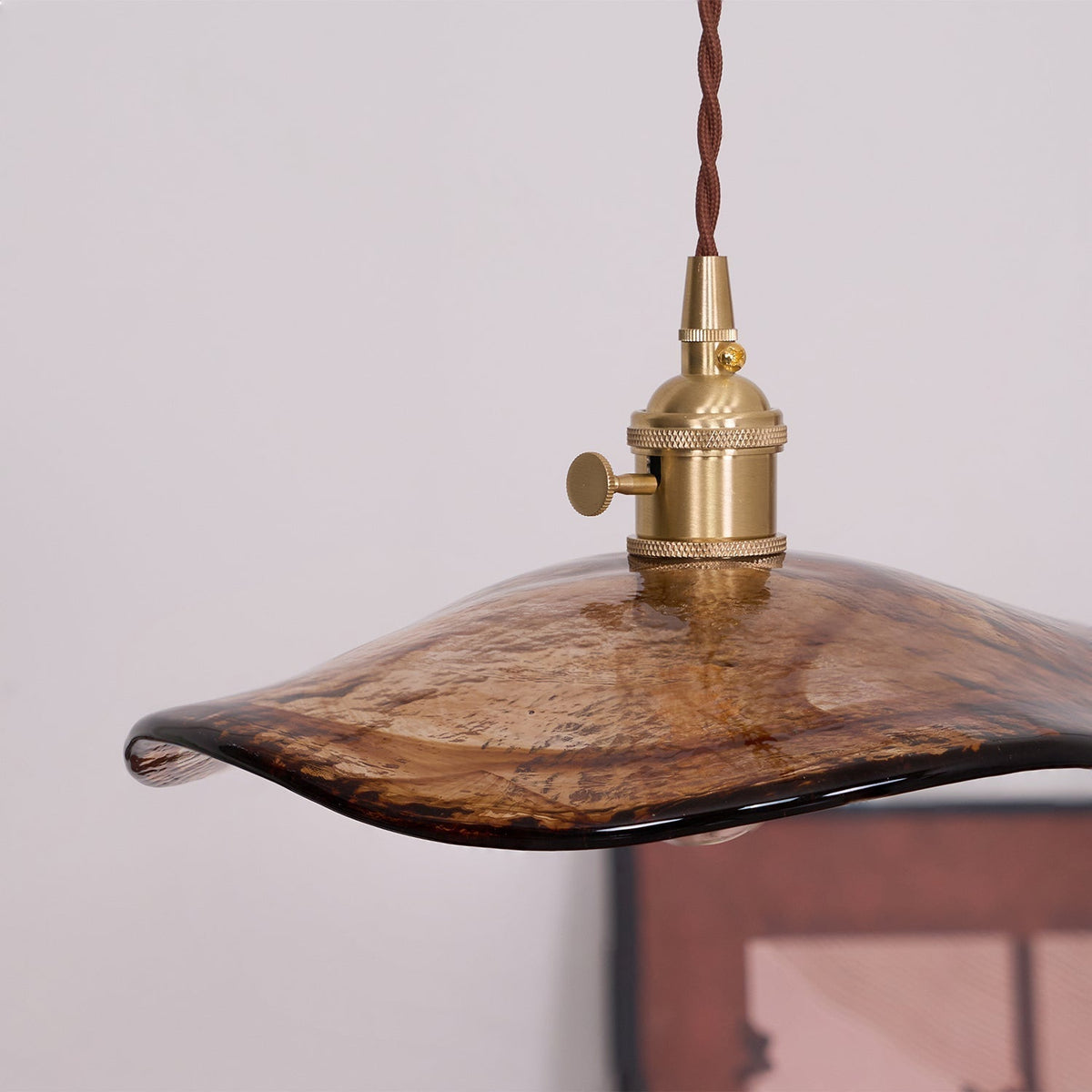 Suspension Miroir en verre et laiton – vue 13