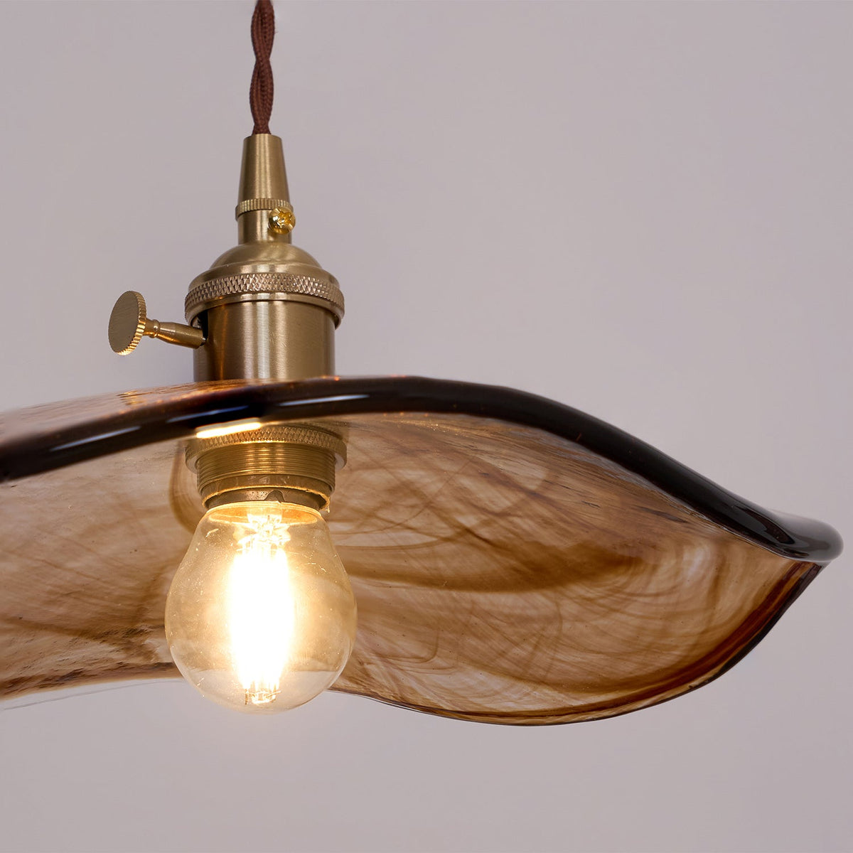 Suspension Miroir en verre et laiton – vue 10