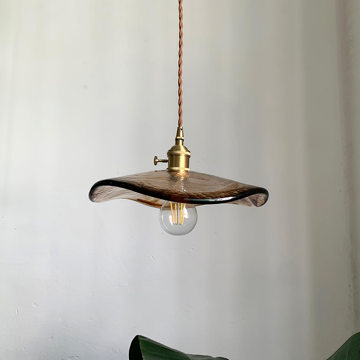 Suspension Miroir en verre et laiton – vue 19