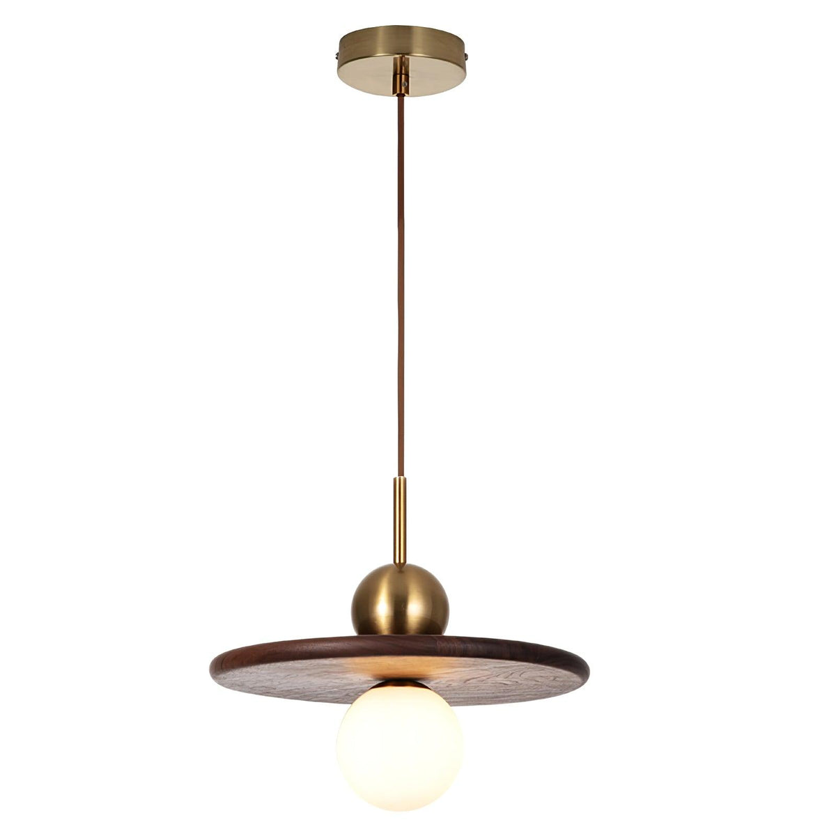 Suspension Aiguière en verre et noyer – vue 15