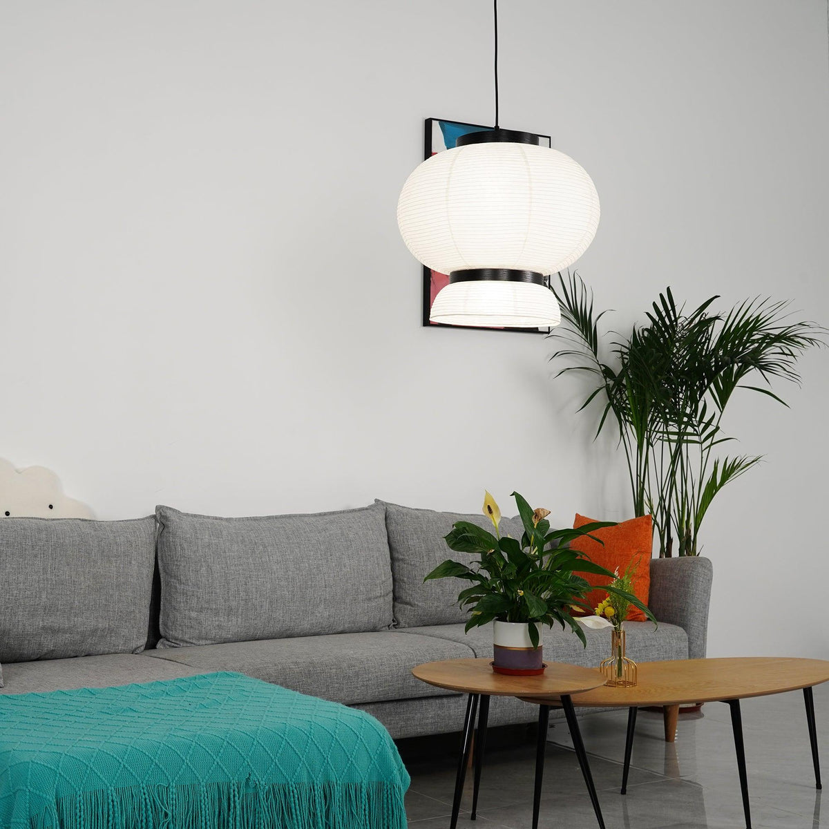 Suspension Rocaille en papier et chêne – vue 41