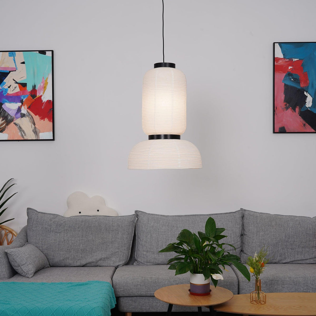 Suspension Rocaille en papier et chêne – vue 43