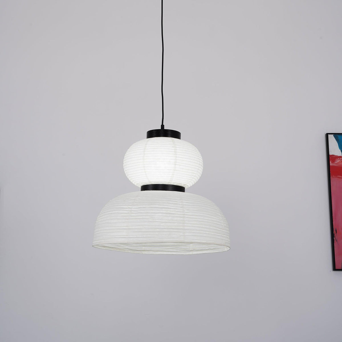 Suspension Rocaille en papier et chêne – vue 47