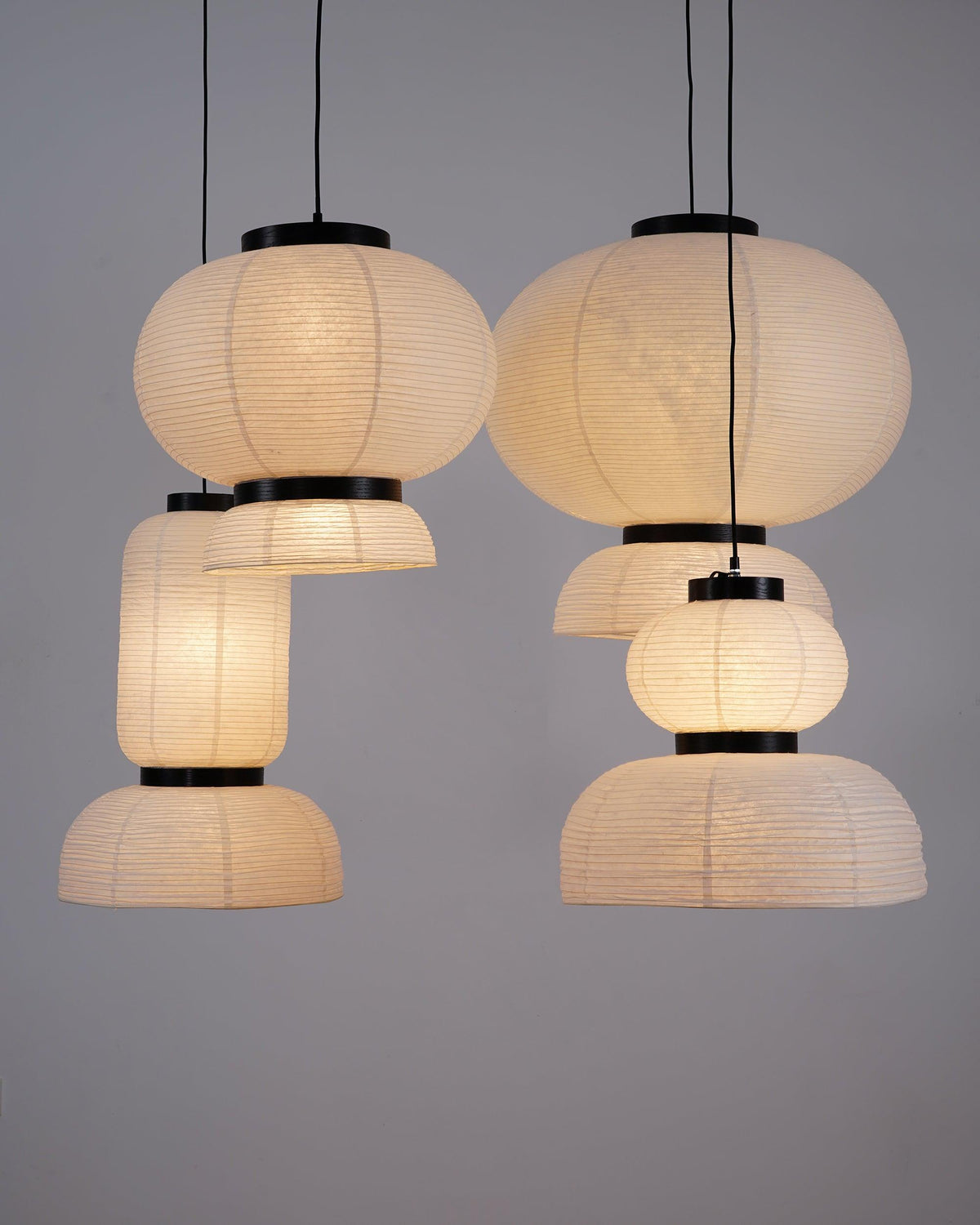 Suspension Rocaille en papier et chêne – vue 51
