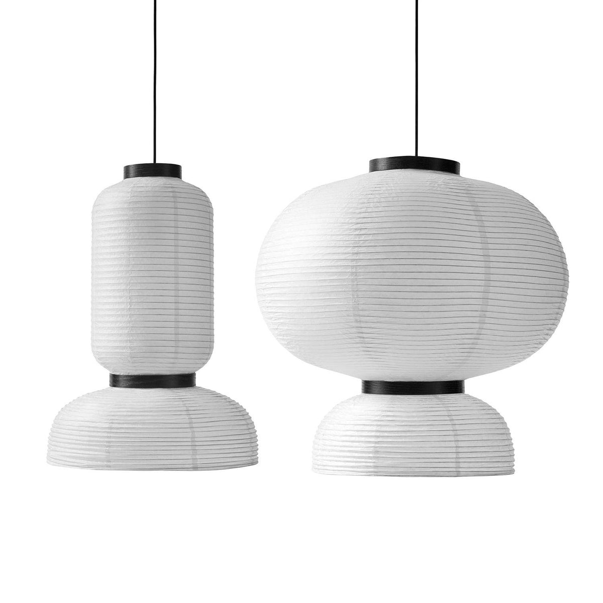 Suspension Rocaille en papier et chêne – vue 20