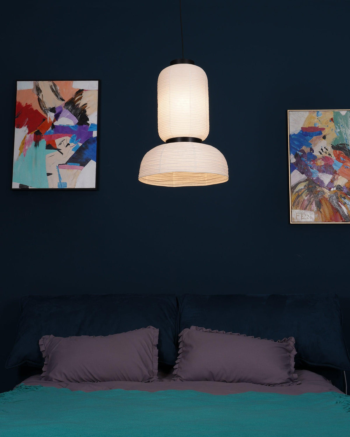 Suspension Rocaille en papier et chêne – vue 27