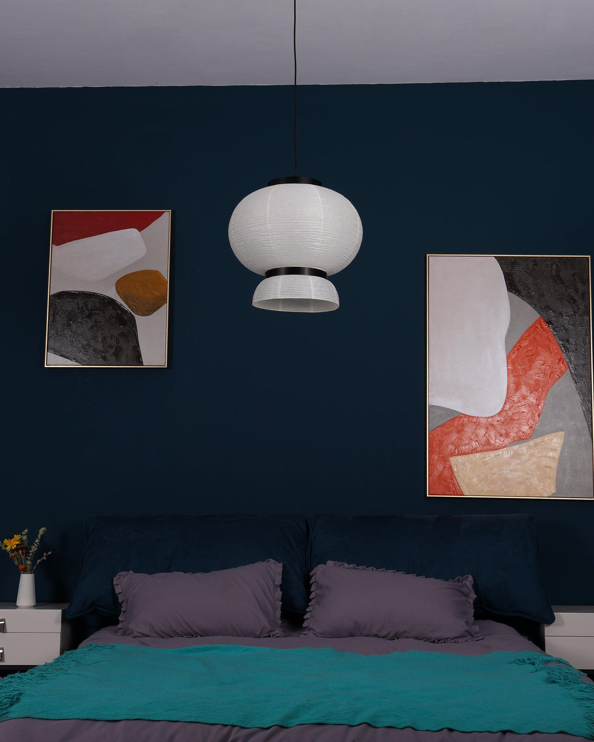 Suspension Rocaille en papier et chêne – vue 30