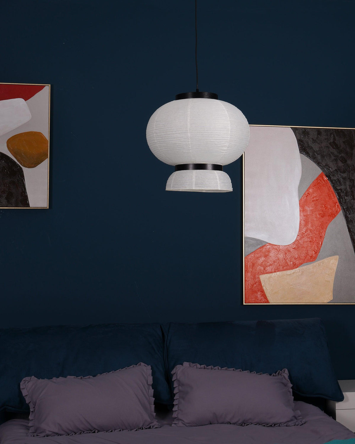 Suspension Rocaille en papier et chêne – vue 36