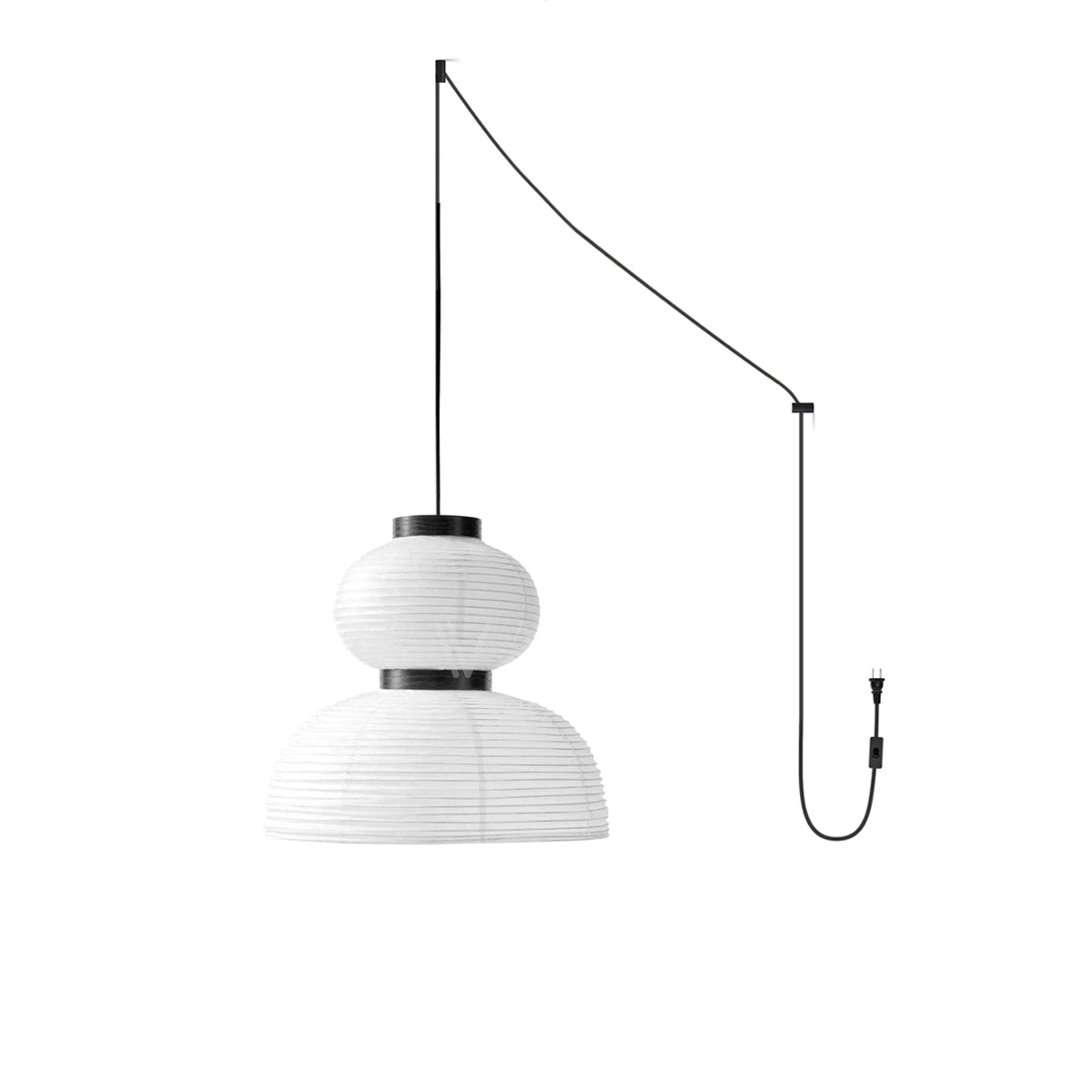 Suspension Rocaille en papier et chêne – vue 71
