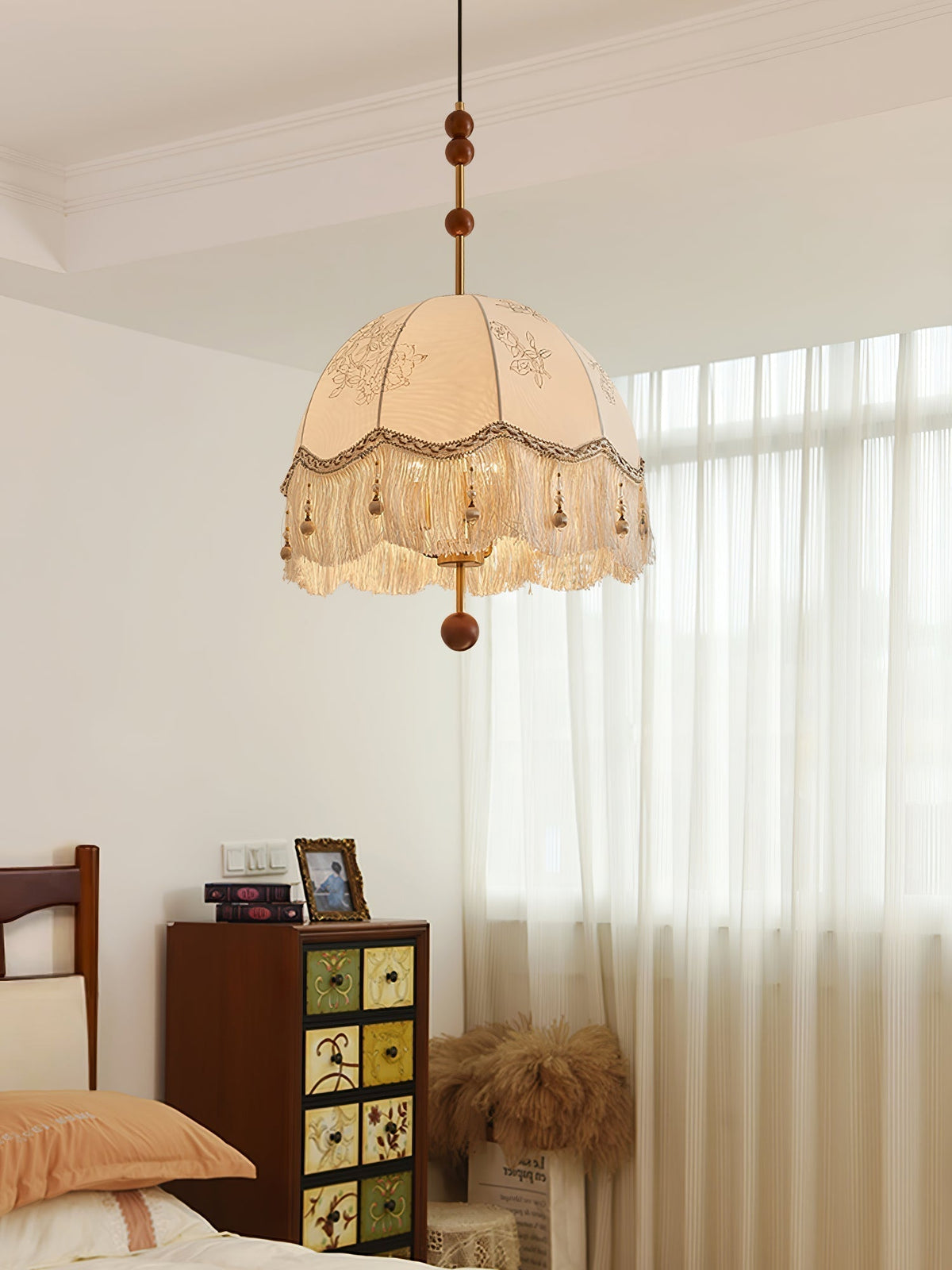 Suspension Carnac en tissu et fer – vue 2