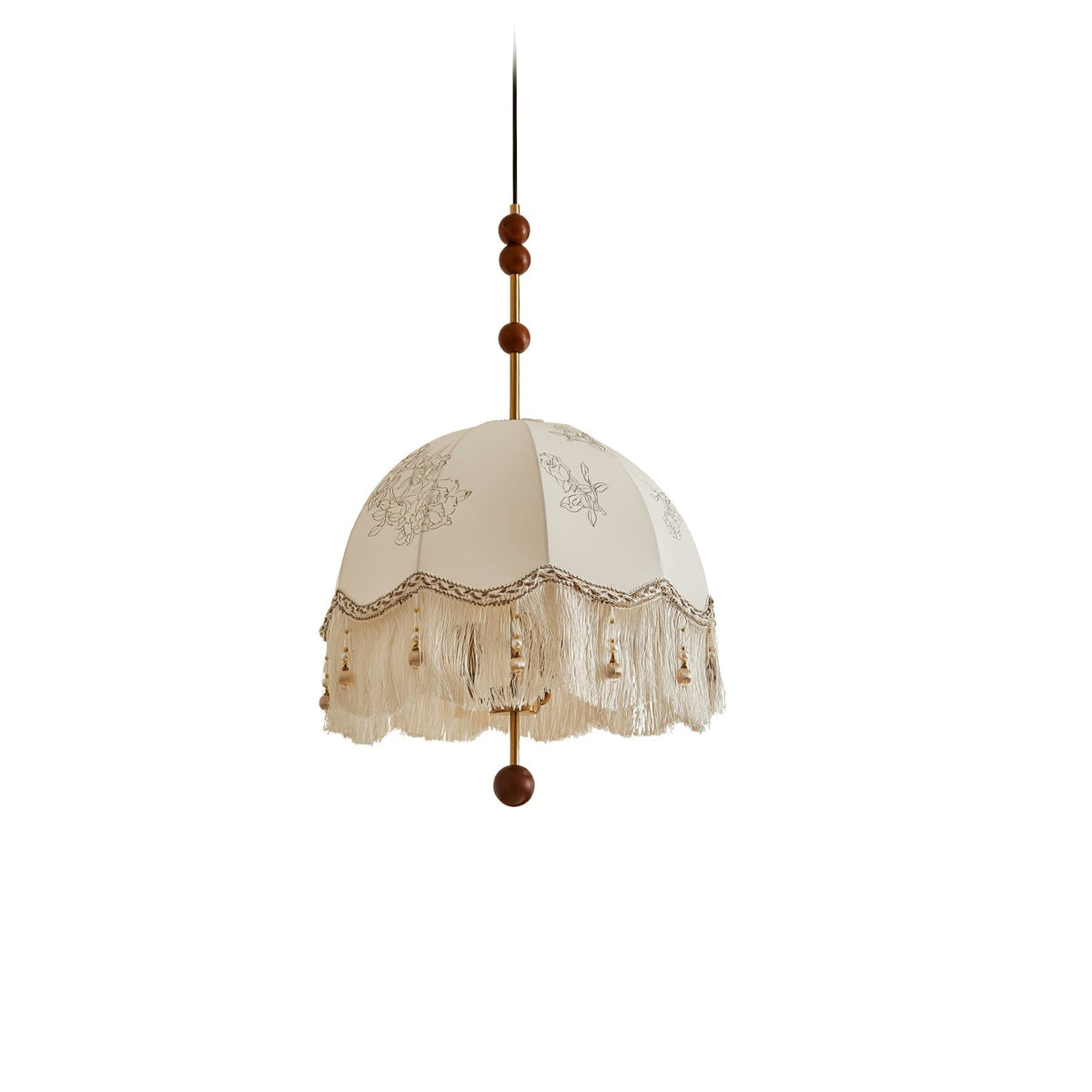 Suspension Carnac en tissu et fer – vue 4