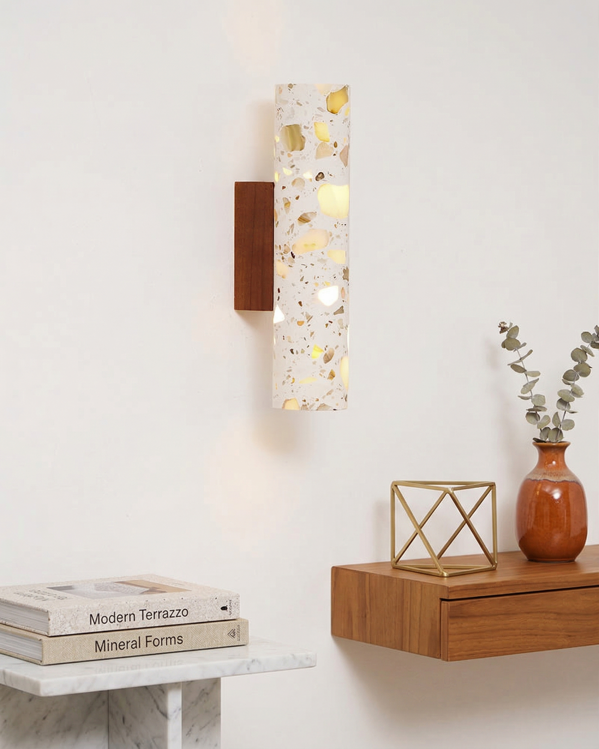 Applique Murale Méridien en terrazzo et noyer – vue 4
