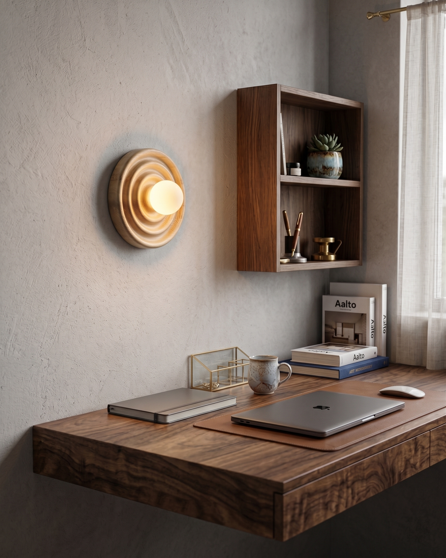 Applique Murale Plume, bois de frêne extra-plat – vue 3