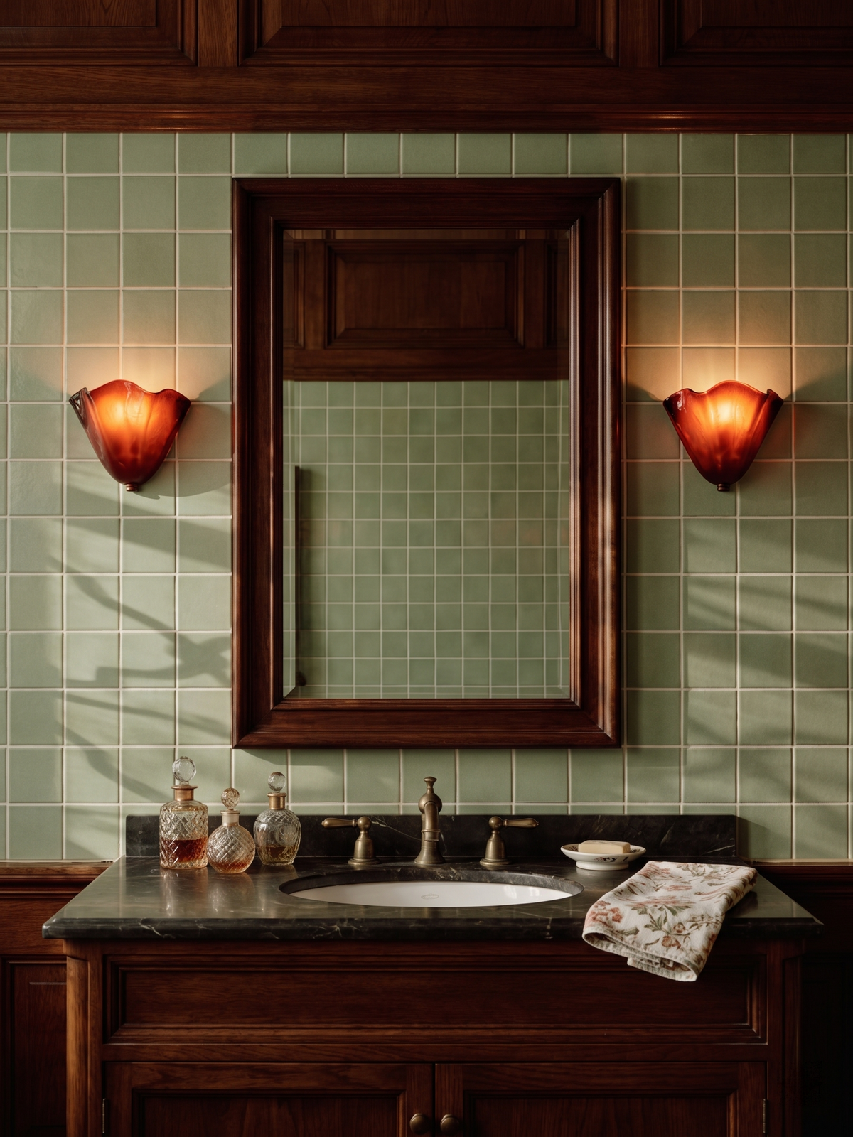 Applique Murale Tulipe, corolle de verre – vue 2
