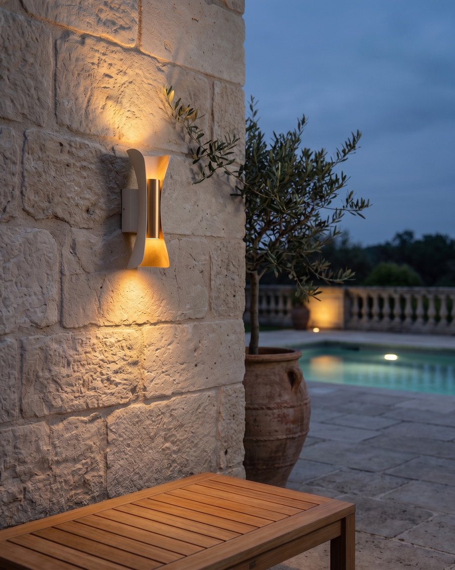 Applique Murale Rivage, sablier extérieur IP65 – vue 2