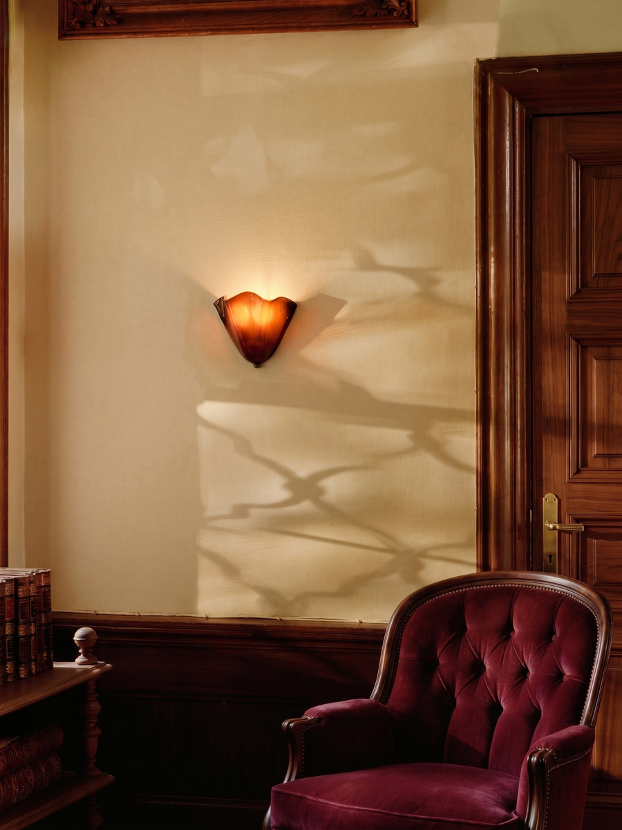 Applique Murale Tulipe, corolle de verre – vue 3