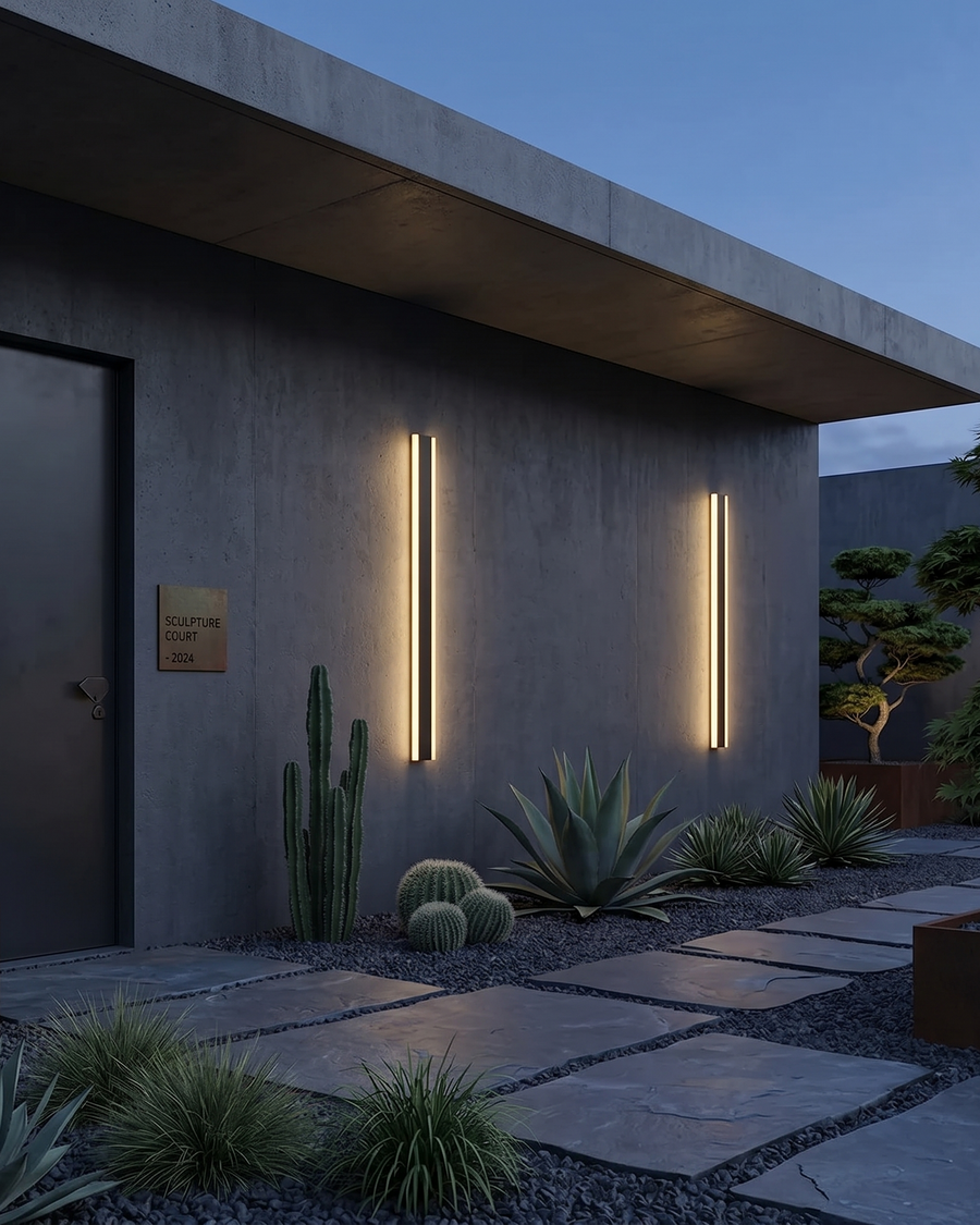 Applique Murale Ruban, colonne LED extérieure – vue 3