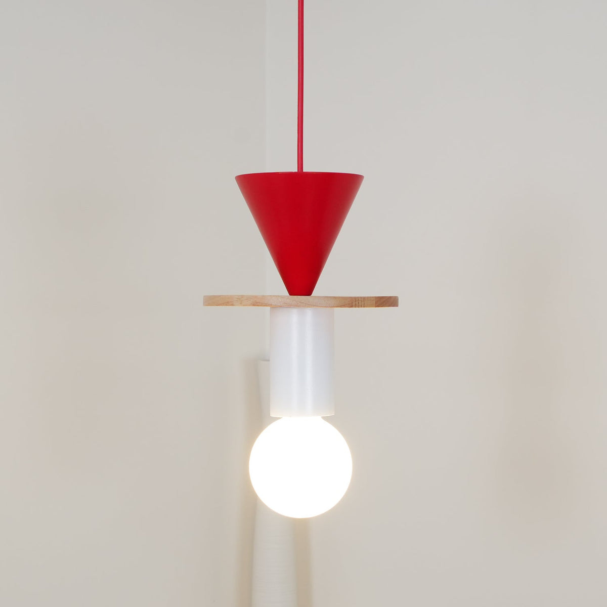 Suspension Kaléidoscope en bois et verre – vue 134