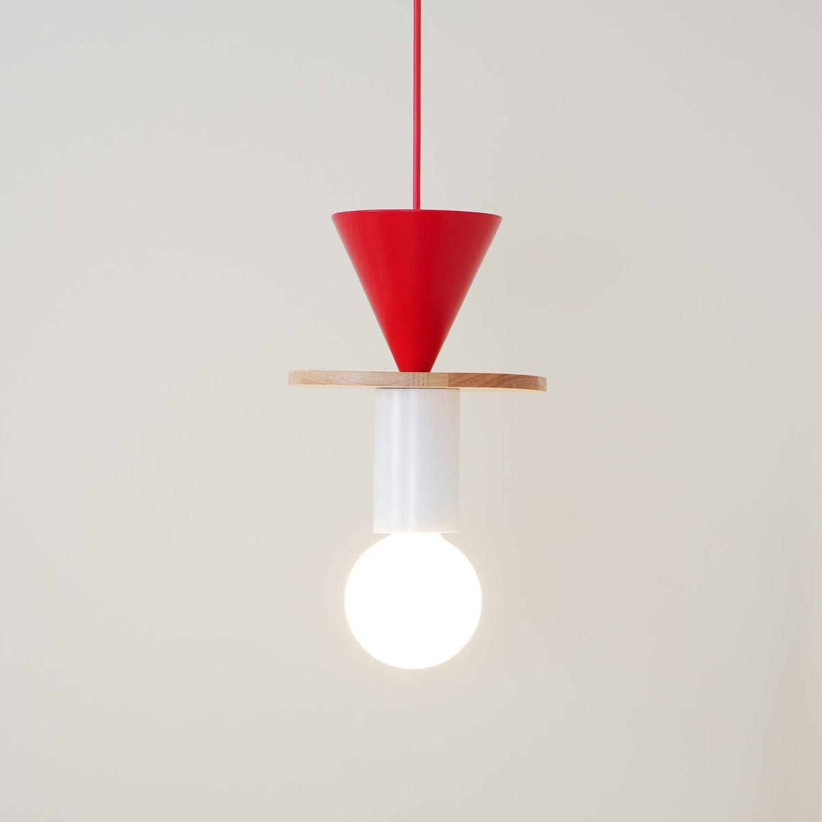 Suspension Kaléidoscope en bois et verre – vue 132