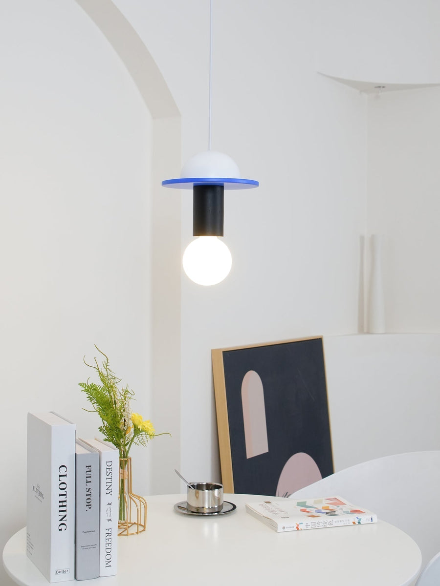 Suspension Kaléidoscope en bois et verre – vue 4
