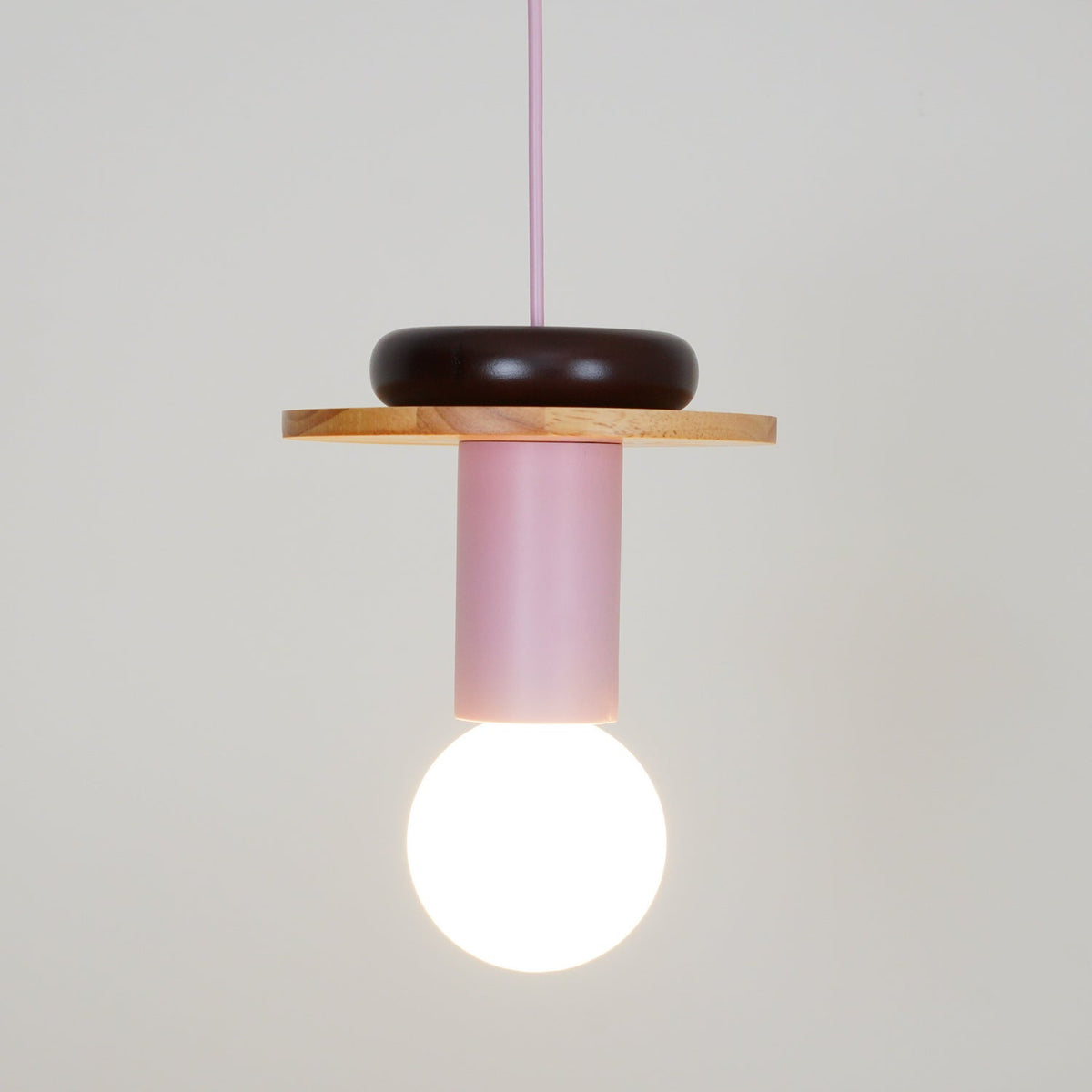 Suspension Kaléidoscope en bois et verre – vue 18
