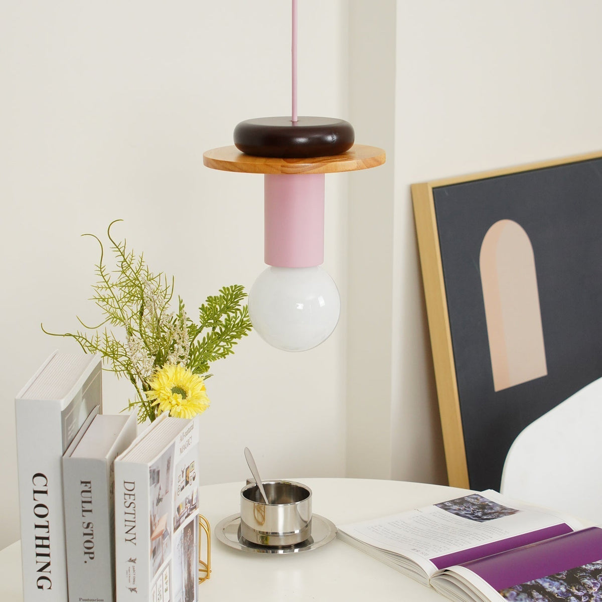 Suspension Kaléidoscope en bois et verre – vue 25
