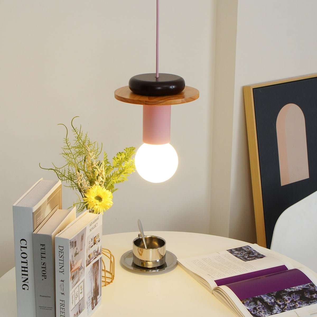 Suspension Kaléidoscope en bois et verre – vue 26