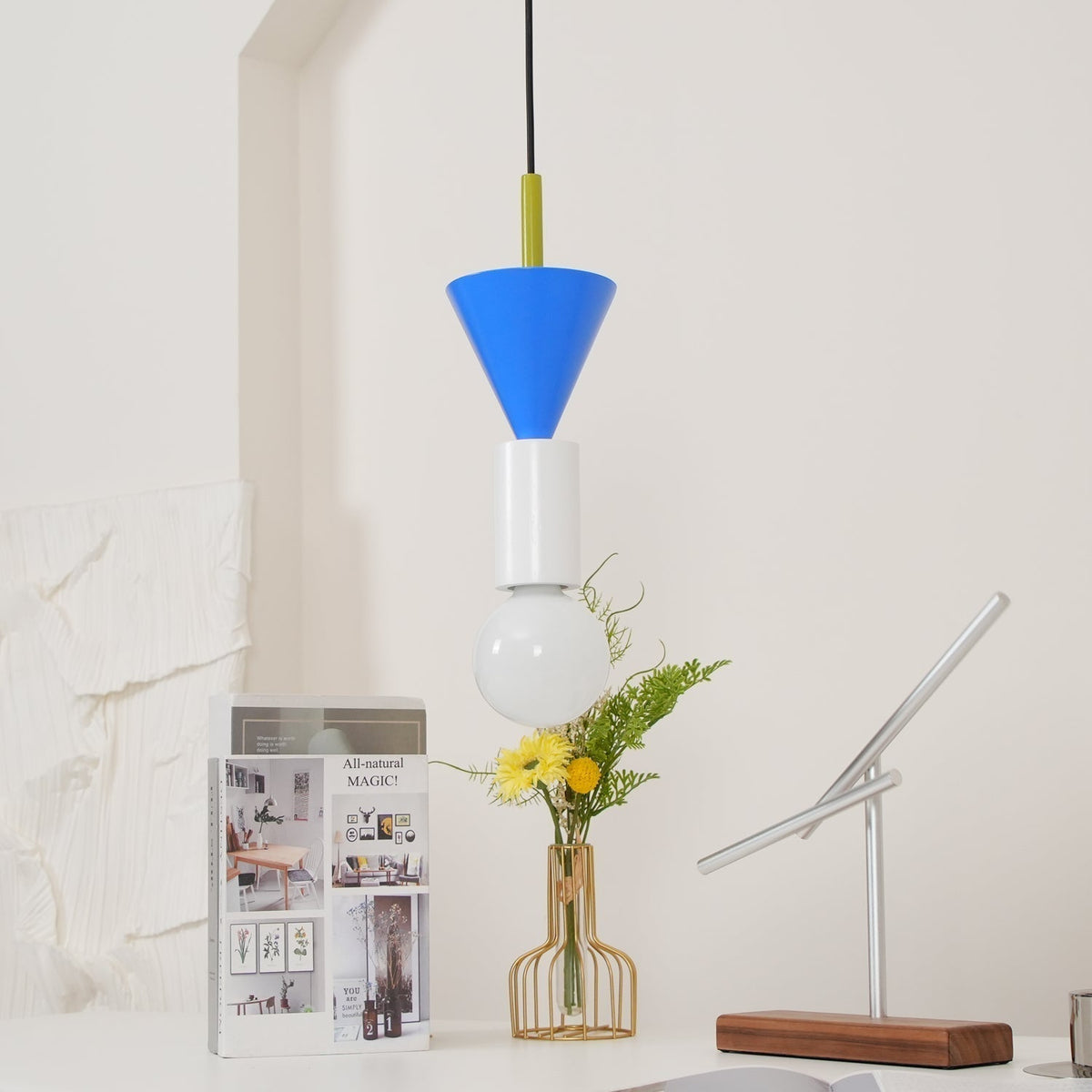 Suspension Kaléidoscope en bois et verre – vue 39