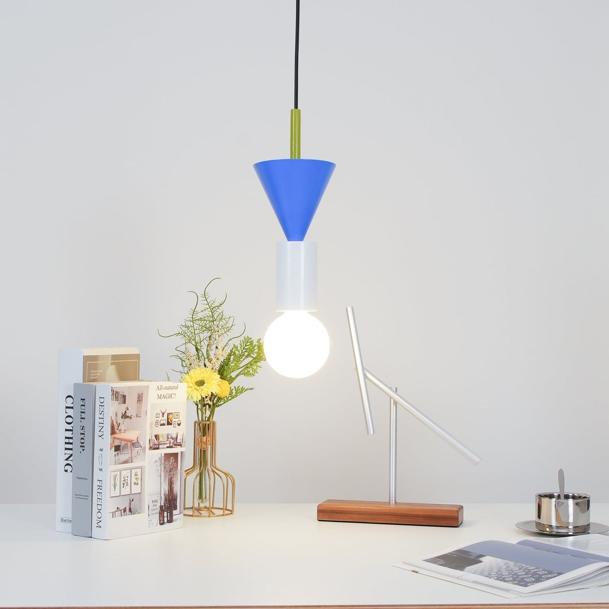Suspension Kaléidoscope en bois et verre – vue 41