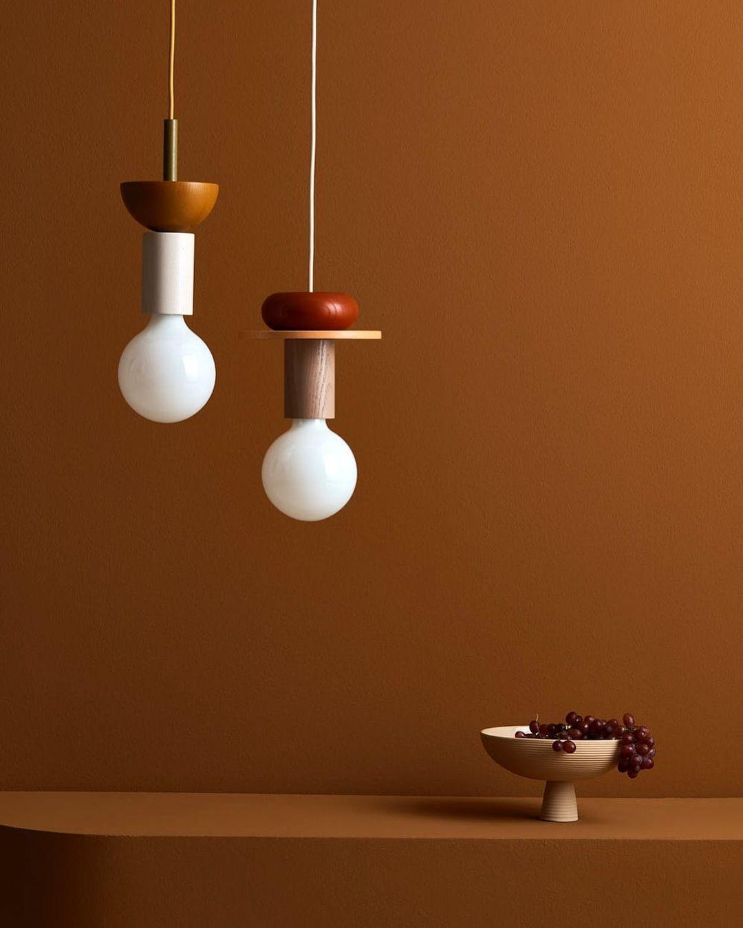 Suspension Kaléidoscope en bois et verre – vue 83