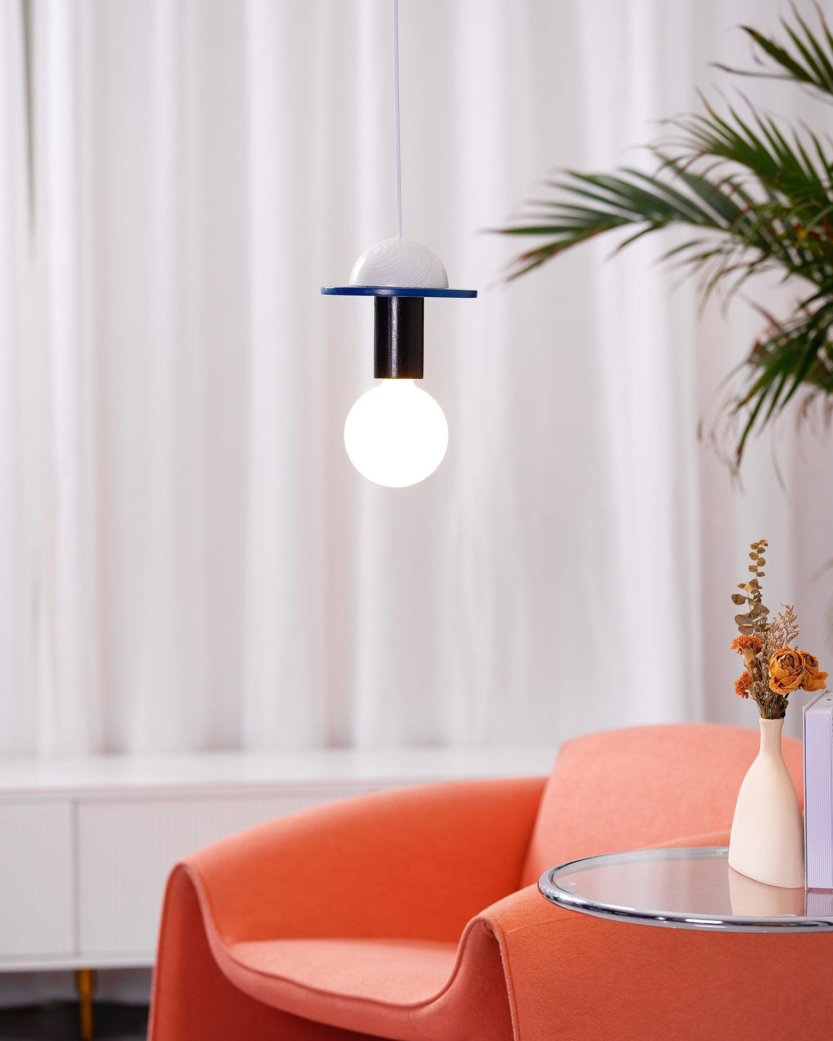 Suspension Kaléidoscope en bois et verre – vue 68