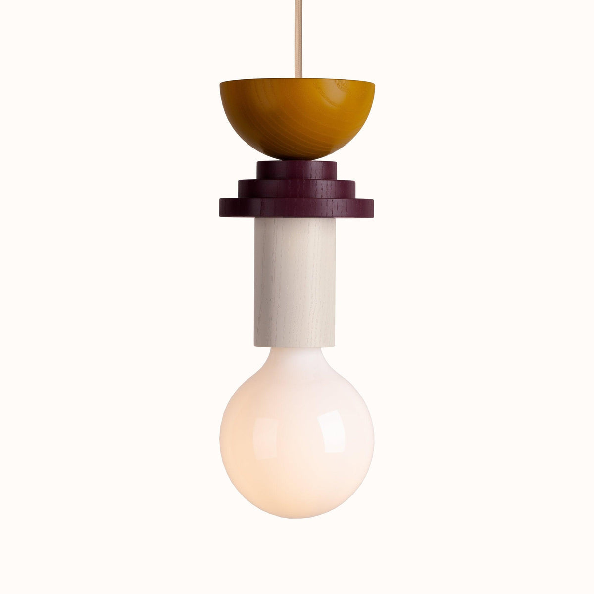 Suspension Kaléidoscope en bois et verre – vue 111