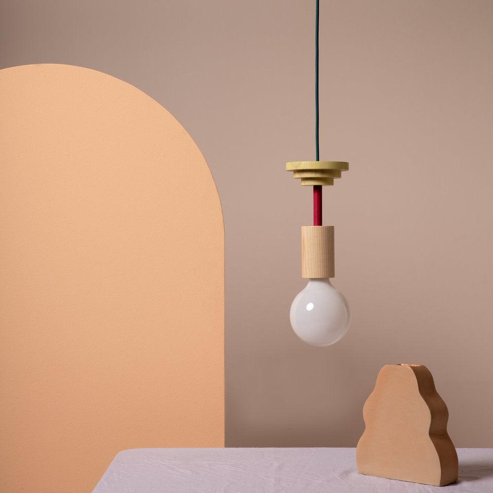 Suspension Kaléidoscope en bois et verre – vue 114