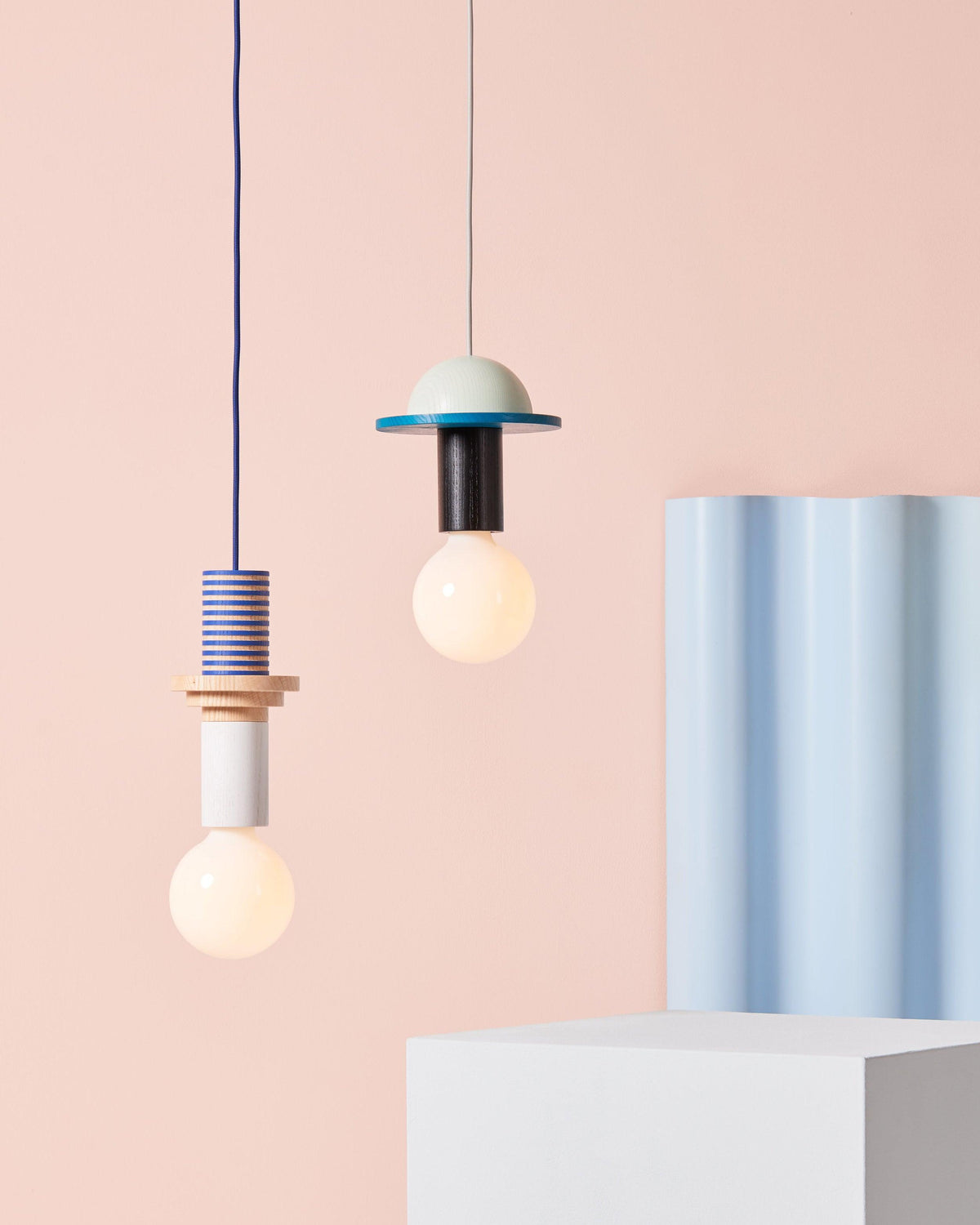 Suspension Kaléidoscope en bois et verre – vue 115
