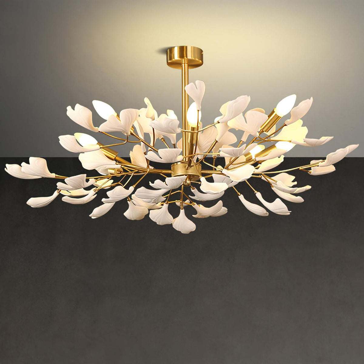 Lustre Cantilène en céramique et métal – vue 3