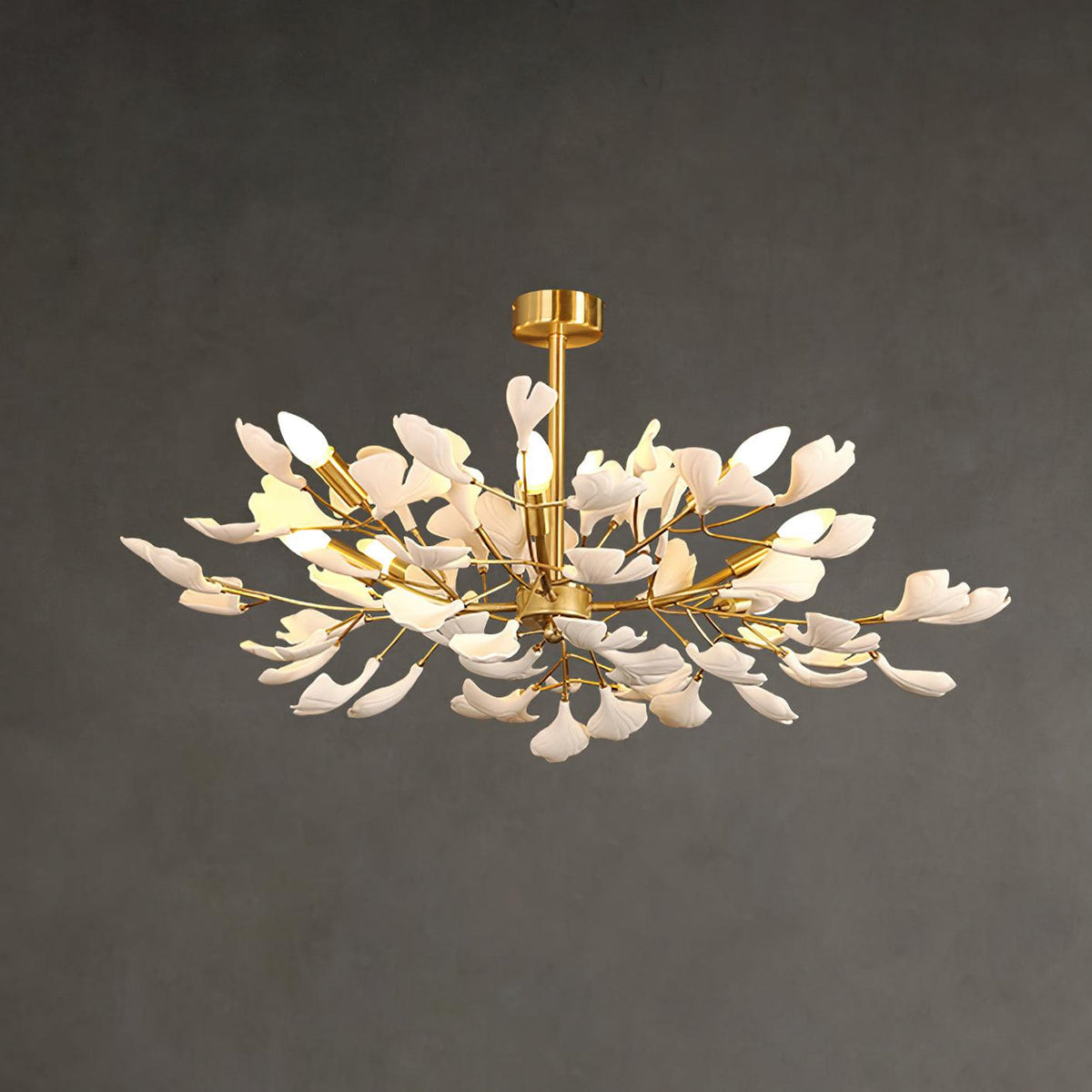 Lustre Cantilène en céramique et métal – vue 2
