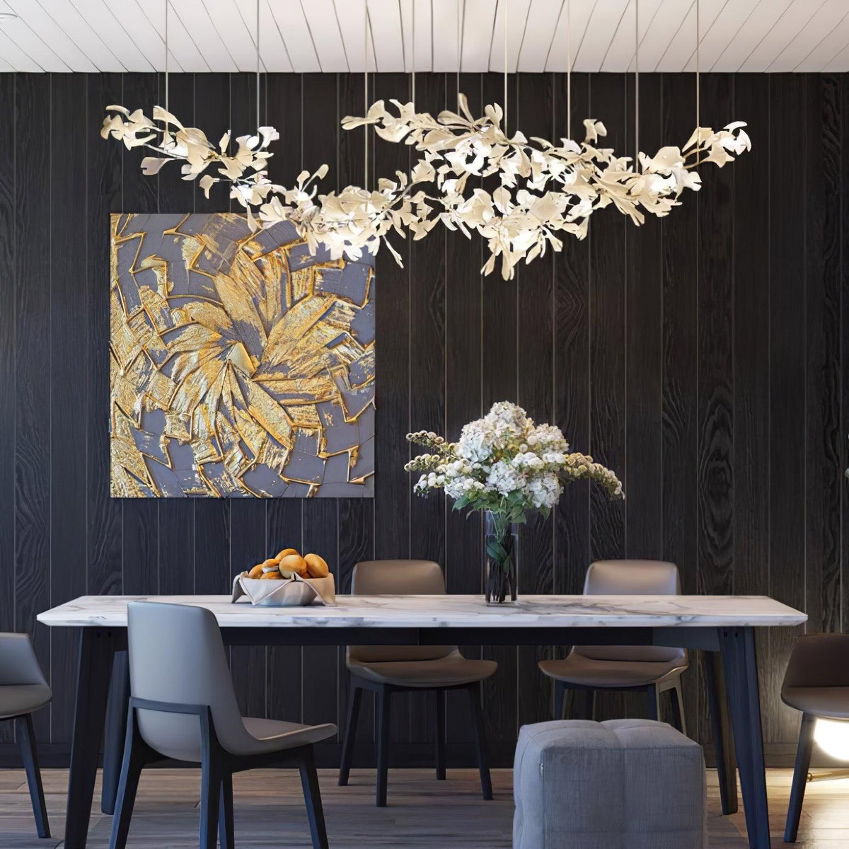 Lustre Castille en céramique et métal – vue 10