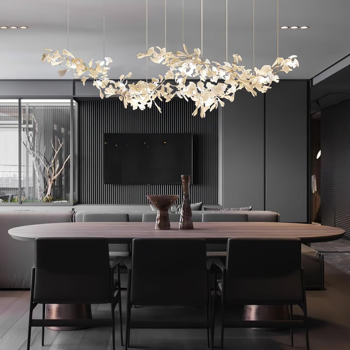 Lustre Castille en céramique et métal – vue 9