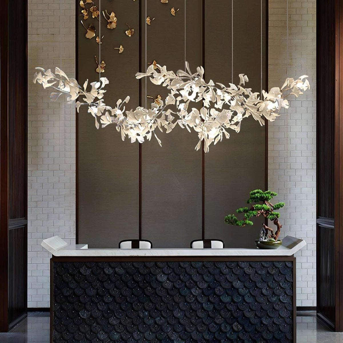 Lustre Castille en céramique et métal – vue 21
