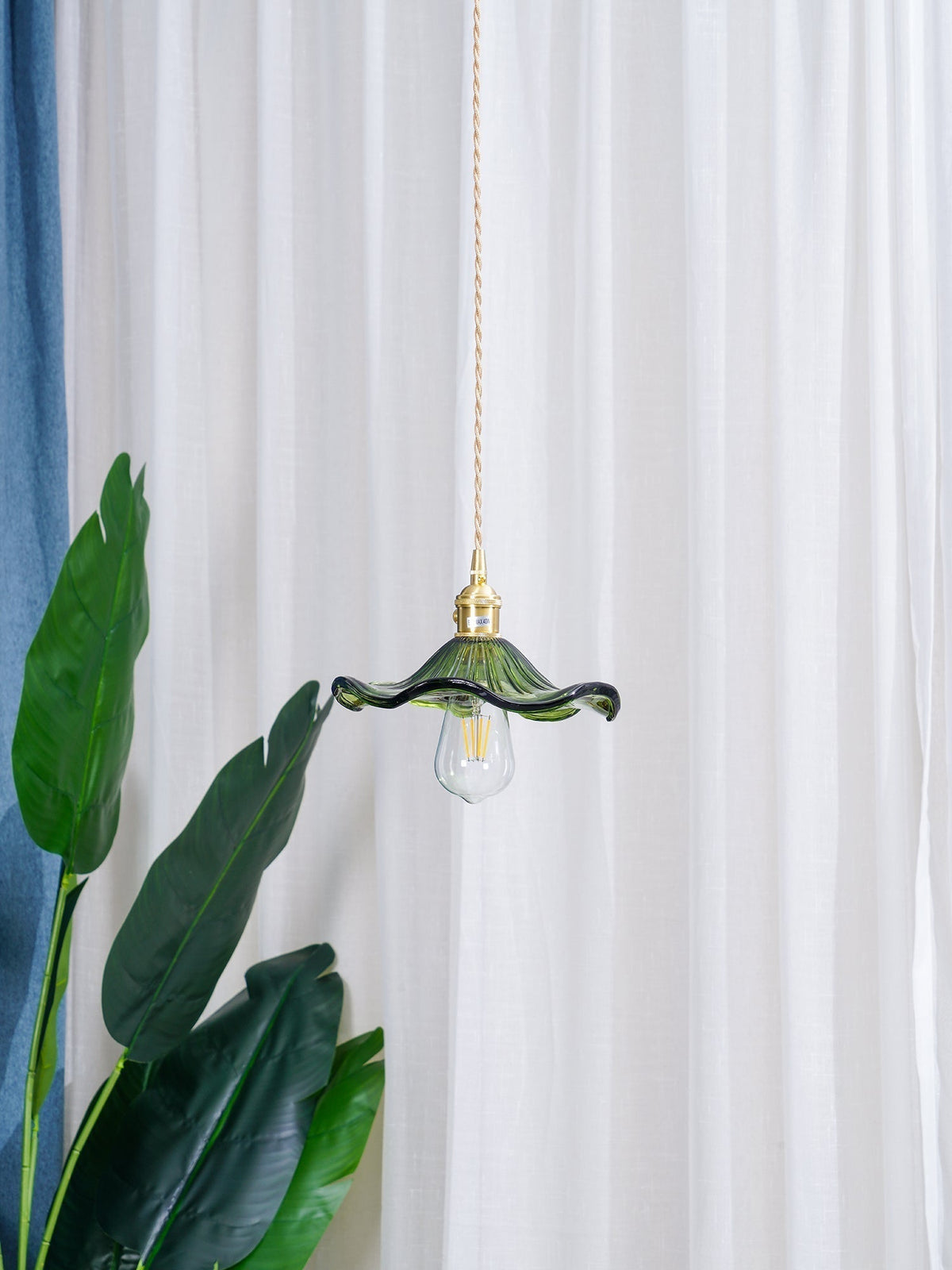 Suspension Arpège en verre et laiton – vue 21