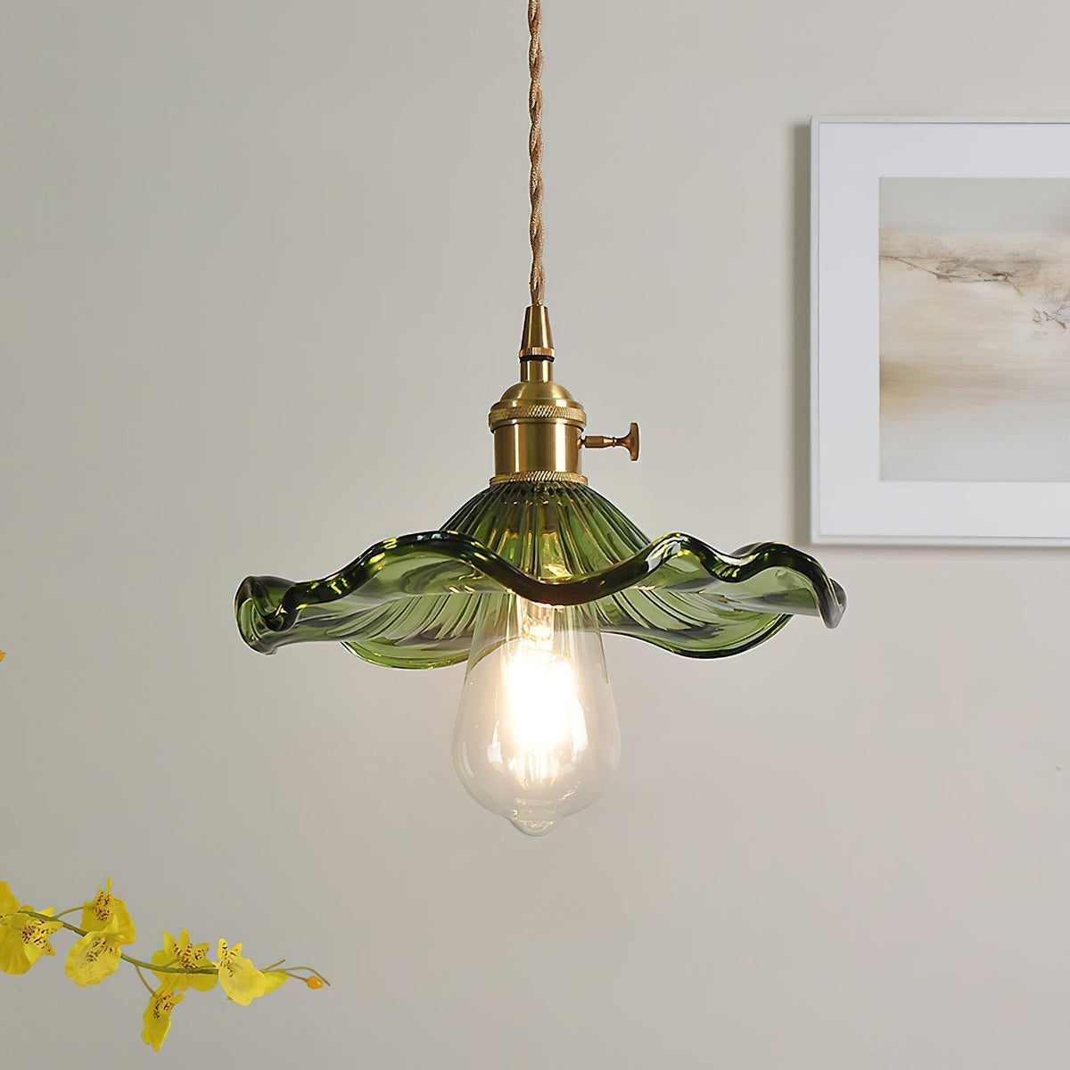 Suspension Arpège en verre et laiton – vue 28