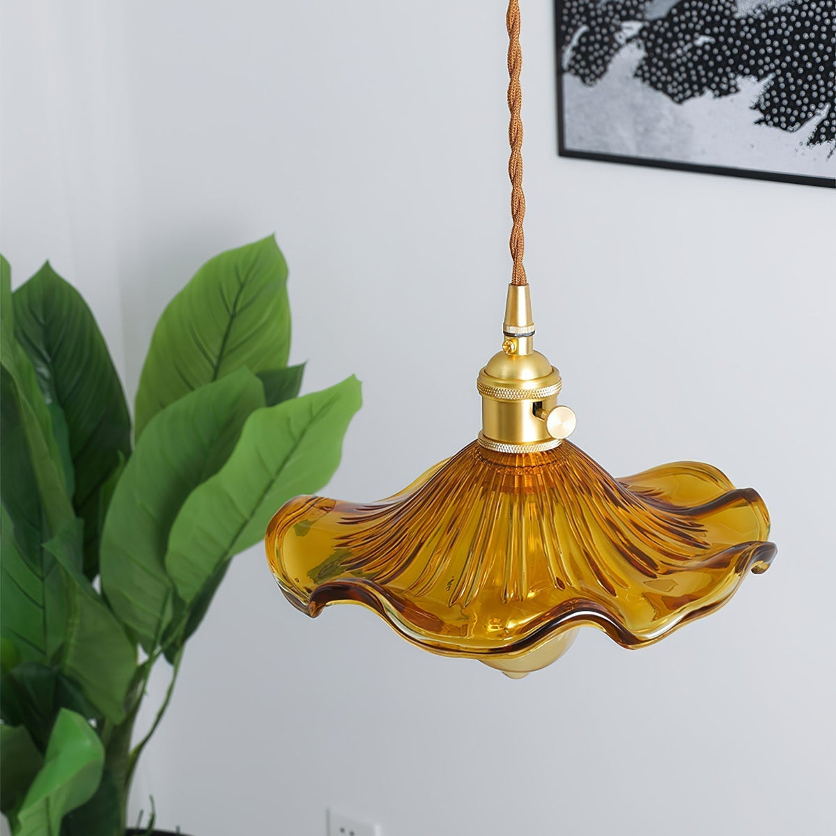Suspension Arpège en verre et laiton – vue 33