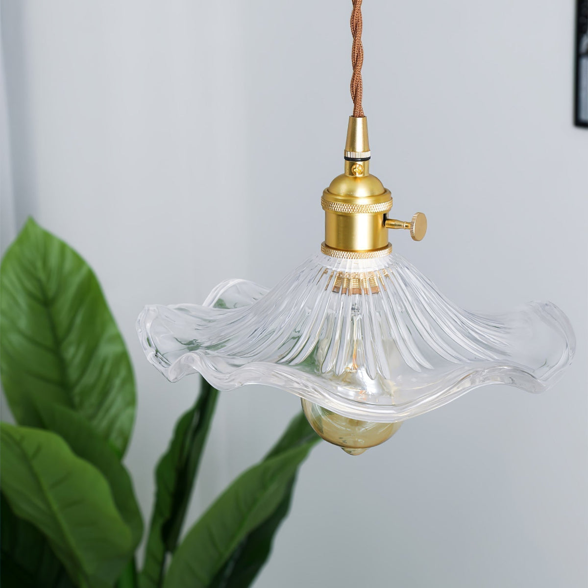 Suspension Arpège en verre et laiton – vue 42