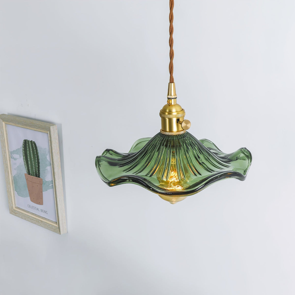 Suspension Arpège en verre et laiton – vue 44