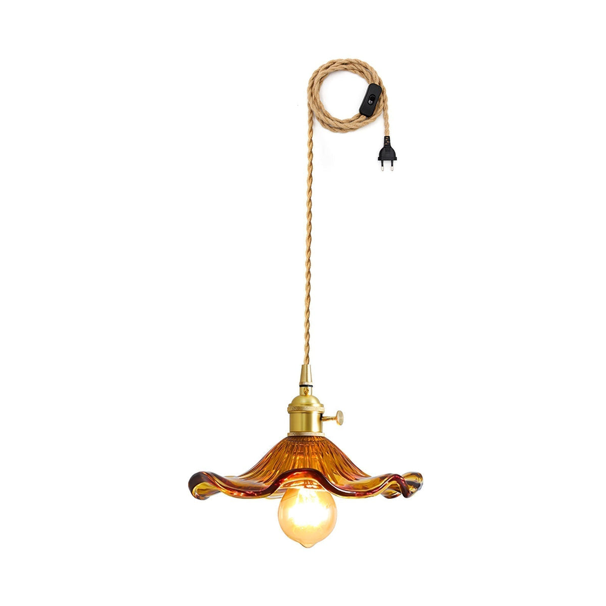 Suspension Arpège en verre et laiton – vue 36