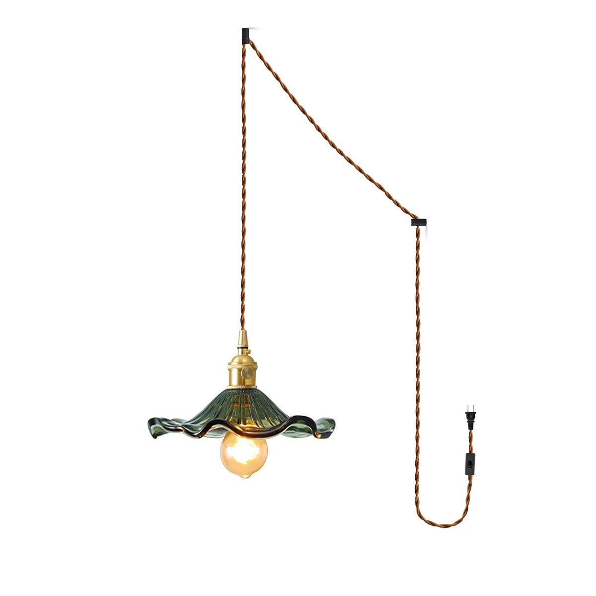 Suspension Arpège en verre et laiton – vue 51